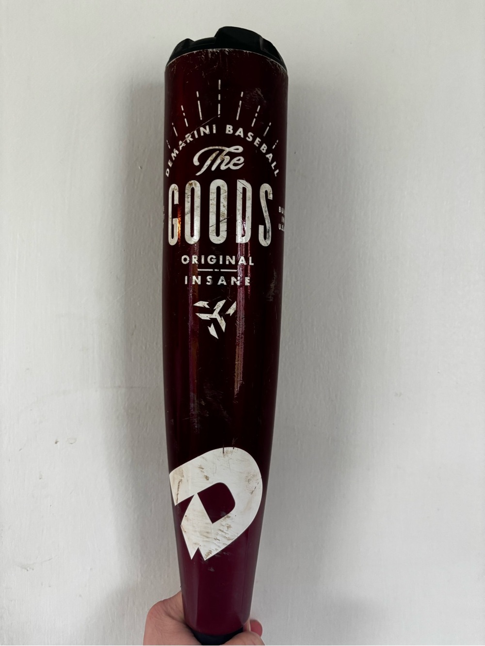Maroon Baseball Bat by DeMarini Baseball “The Goods”
